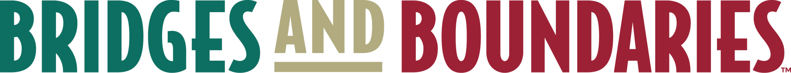 Bridges and Boundaries color logo horizontal